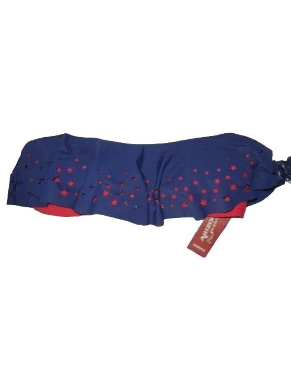 Arizona Americana Star Navy Red Swimwear Top with Detachable Straps Size Medium